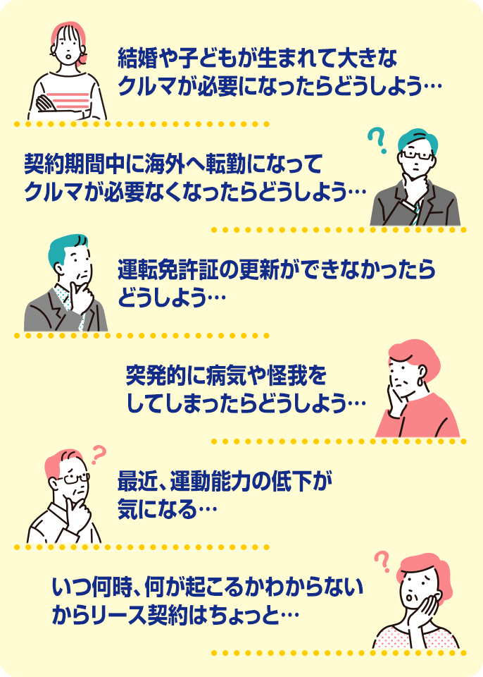 ご契約のことでこんな心配ありませんか?